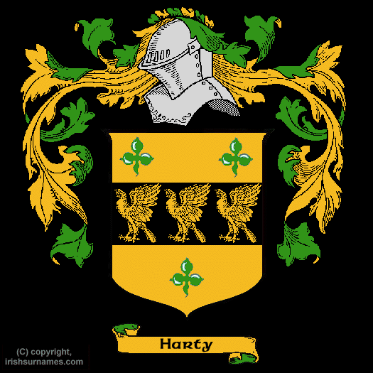 Harty Coat of Arms, Family Crest - Click here to view