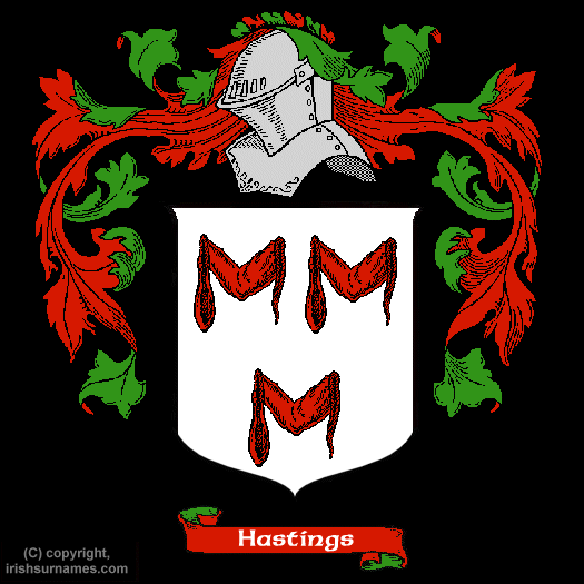 Hastings Coat of Arms, Family Crest - Click here to view