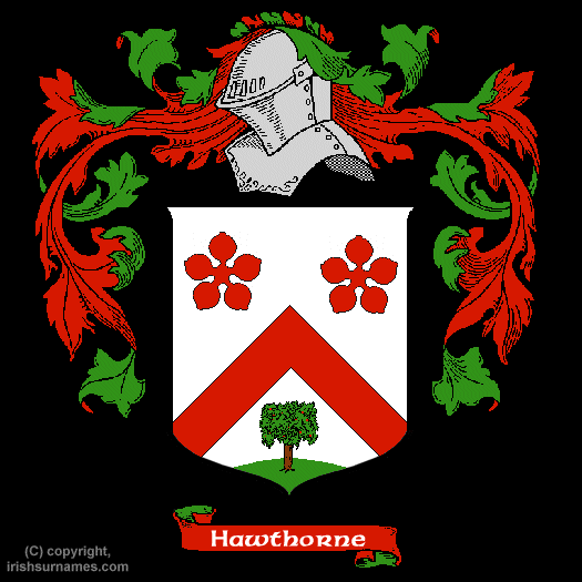 Hawthorne Family Crest, Click Here to get Bargain Hawthorne Coat of Arms Gifts