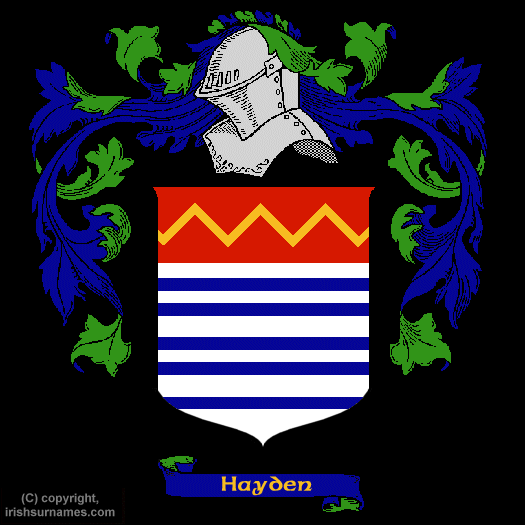Hayden Coat of Arms, Family Crest - Click here to view