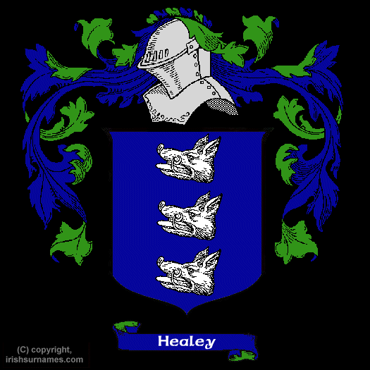 Healey Coat of Arms, Family Crest - Click here to view