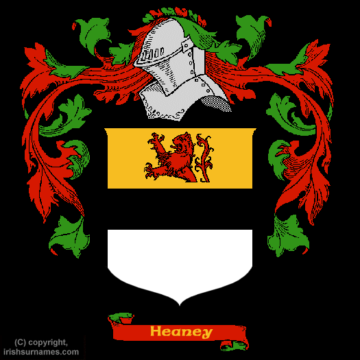 Heaney Coat of Arms, Family Crest - Click here to view