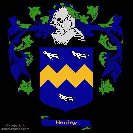 Henley Family Crest, Click Here to get Bargain Henley Coat of Arms Gifts