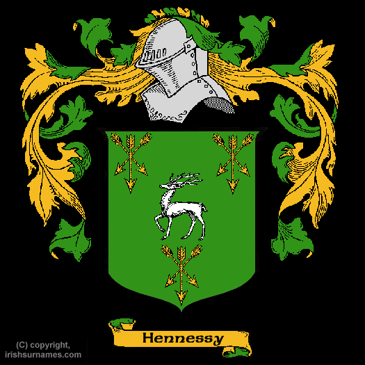 Hennessy Coat of Arms, Family Crest - Click here to view