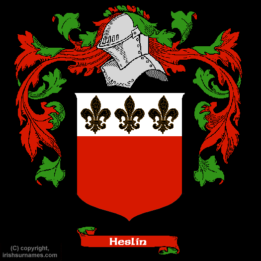 Heslin Coat of Arms, Family Crest - Click here to view