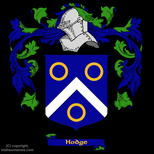 Hodge Coat of Arms, Family Crest - Click here to view