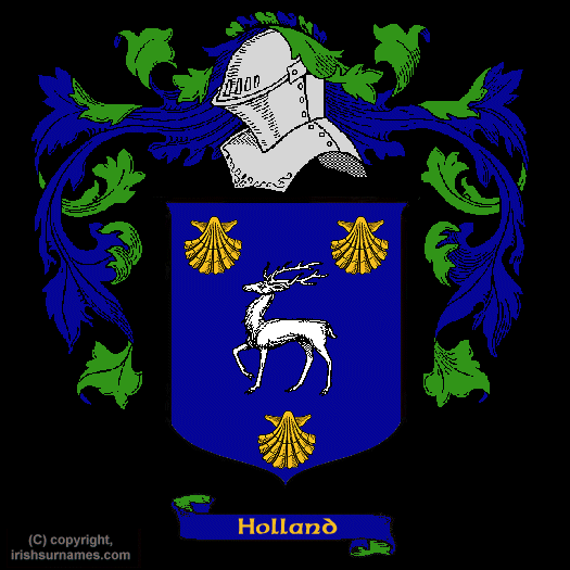 Holland Coat of Arms, Family Crest - Click here to view