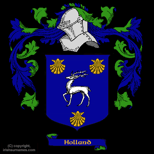 holland Coat of Arms, Family Crest - Click here to view