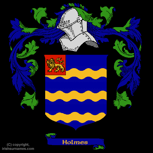 Holmes Coat of Arms, Family Crest - Click here to view