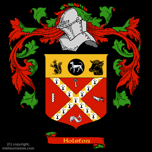 Holston Coat of Arms, Family Crest - Click here to view