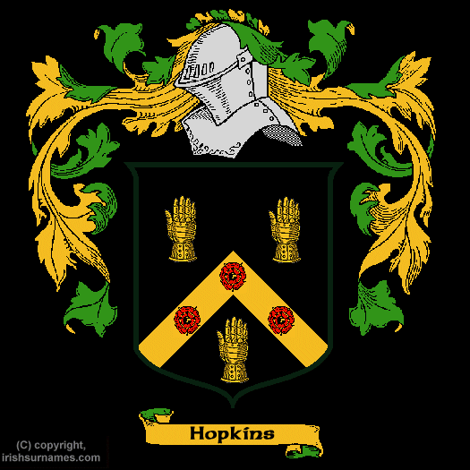 Hopkins Coat of Arms, Family Crest - Click here to view