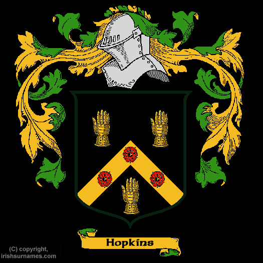 Hopkins Family Crest, Click Here to get Bargain Hopkins Coat of Arms Gifts