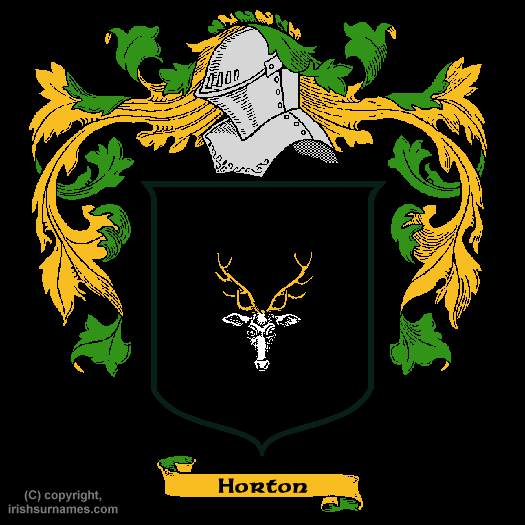 Horton Coat of Arms, Family Crest - Click here to view