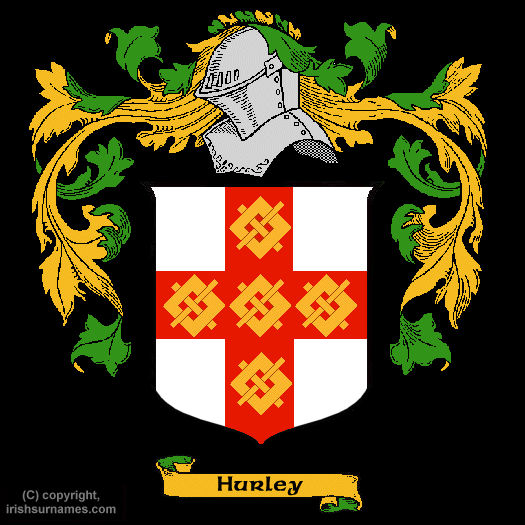 Hurley Family Crest, Click Here to get Bargain Hurley Coat of Arms Gifts