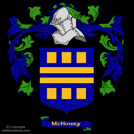 Mchoney Coat of Arms, Family Crest - Click here to view