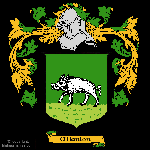 Ohanlon Coat of Arms, Family Crest - Click here to view