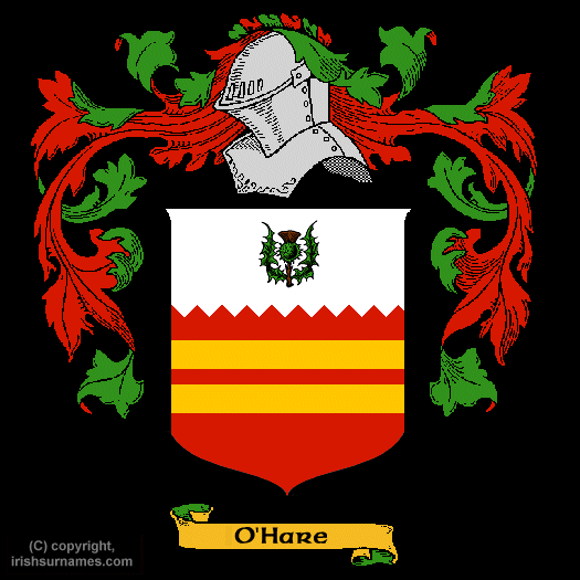 O'Hare Coat of Arms, Family Crest - Click here to view