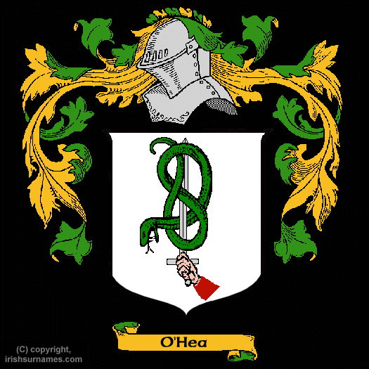 Ohea Coat of Arms, Family Crest - Click here to view