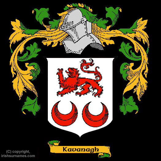 Kavanagh Coat of Arms, Family Crest - Click here to view