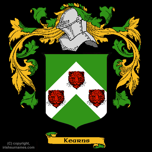 Kearns Family Crest, Click Here to get Bargain Kearns Coat of Arms Gifts