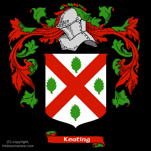 Keating / Coat of Arms, Family Crest - Click here to view