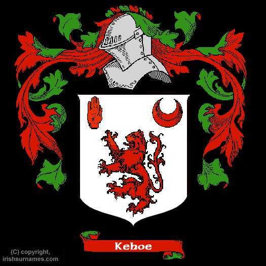 Kehoe Coat of Arms, Family Crest - Click here to view
