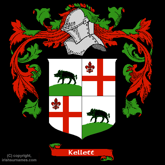 Kellett Coat of Arms, Family Crest - Click here to view