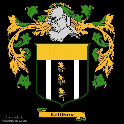 Kelliher Coat of Arms, Family Crest - Click here to view