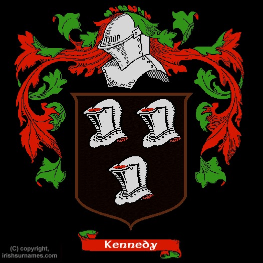 Kennedy Family Crest, Click Here to get Bargain Kennedy Coat of Arms Gifts