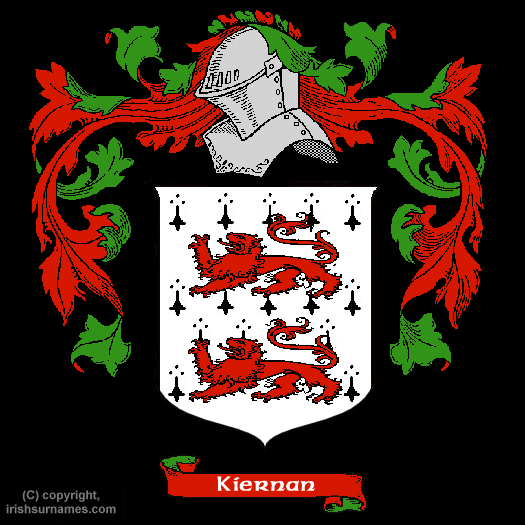 Kiernan Family Crest, Click Here to get Bargain Kiernan Coat of Arms Gifts