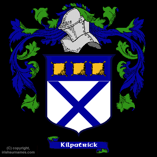 Kilpatrick Family Crest, Click Here to get Bargain Kilpatrick Coat of Arms Gifts