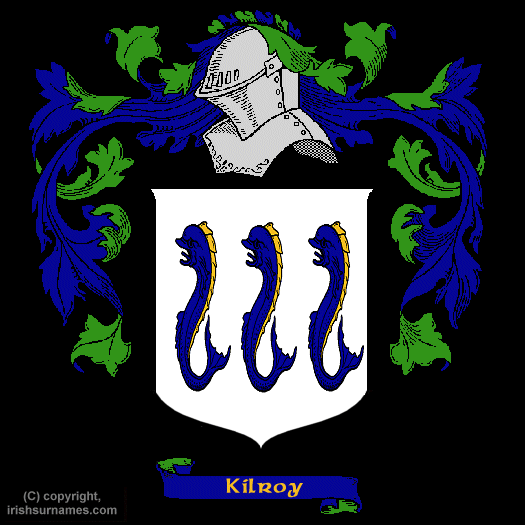 Kilroy Family Crest, Click Here to get Bargain Kilroy Coat of Arms Gifts