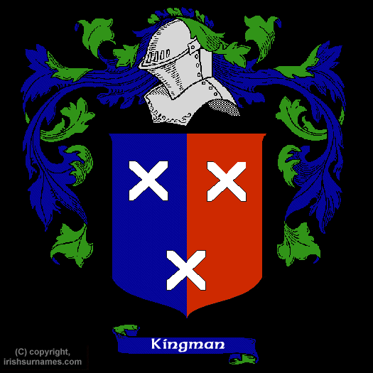 Kingman Family Crest, Click Here to get Bargain Kingman Coat of Arms Gifts