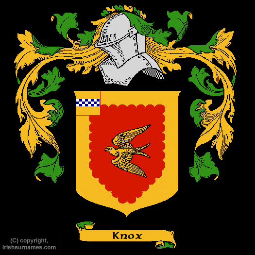 Knox Coat of Arms, Family Crest - Click here to view