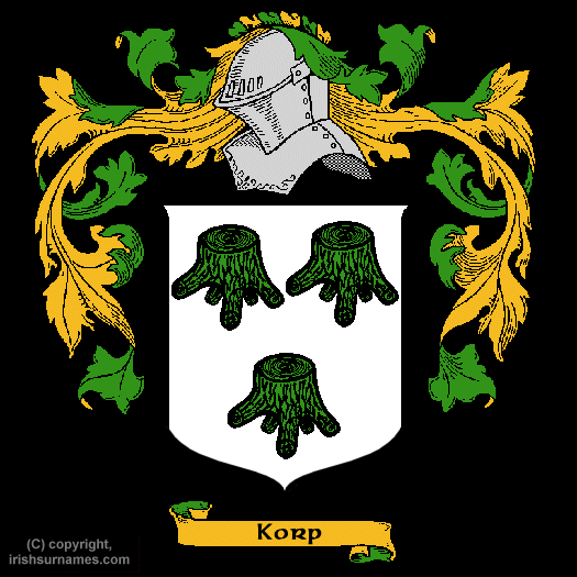 Korp Family Crest, Click Here to get Bargain Korp Coat of Arms Gifts