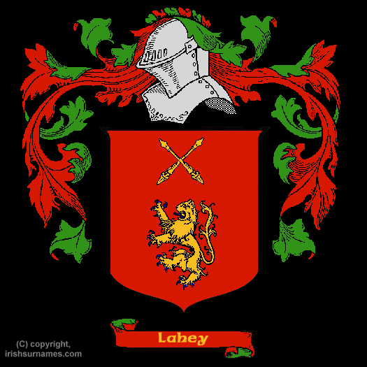 Lahey Family Crest, Click Here to get Bargain Lahey Coat of Arms Gifts