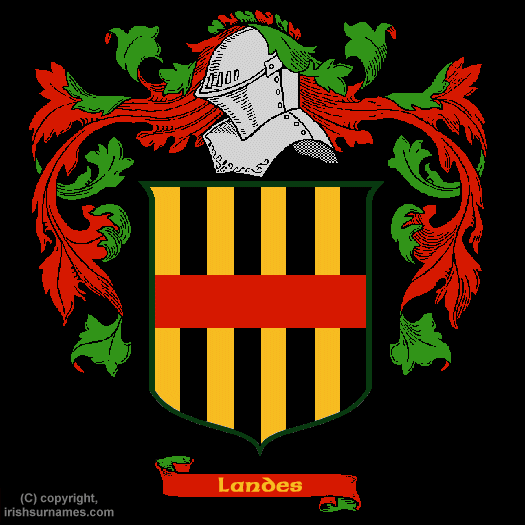 Landes Coat of Arms, Family Crest - Click here to view