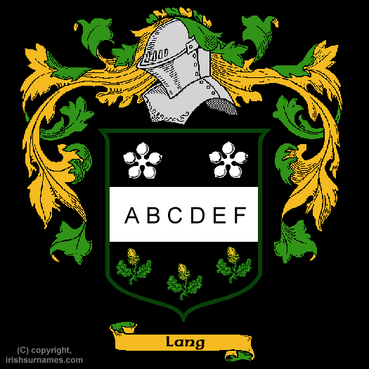 Lang Family Crest, Click Here to get Bargain Lang Coat of Arms Gifts