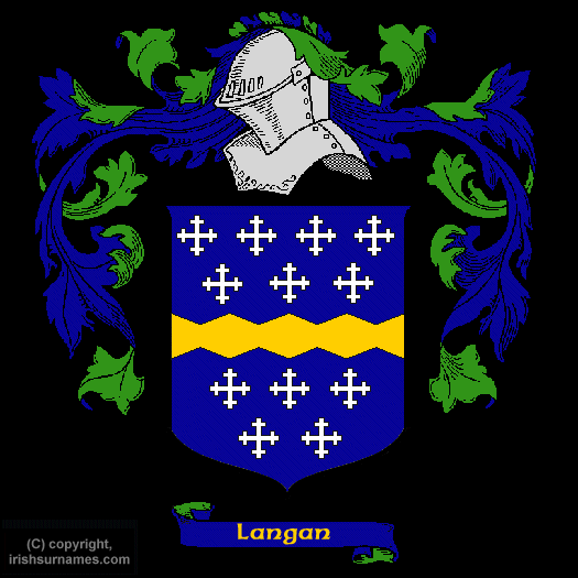 Langan Coat of Arms, Family Crest - Click here to view