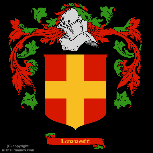 Larrett Family Crest, Click Here to get Bargain Larrett Coat of Arms Gifts