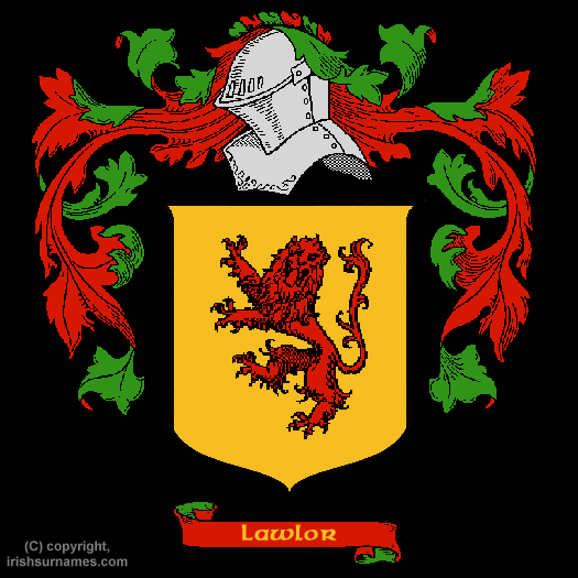 Lawlor Coat of Arms, Family Crest - Click here to view