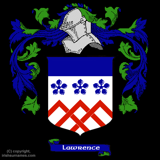 Lawrence Coat of Arms, Family Crest - Click here to view