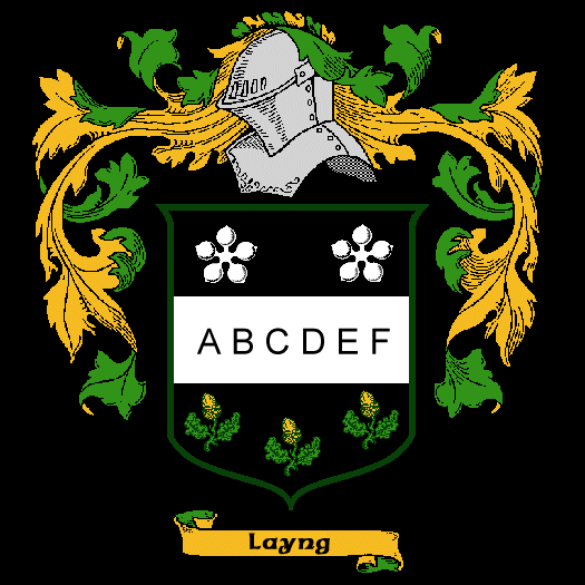 Layng Coat of Arms, Family Crest - Click here to view