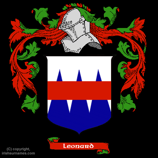Leonard Coat of Arms, Family Crest - Click here to view