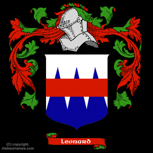 Leonard Family Crest, Click Here to get Bargain Leonard Coat of Arms Gifts