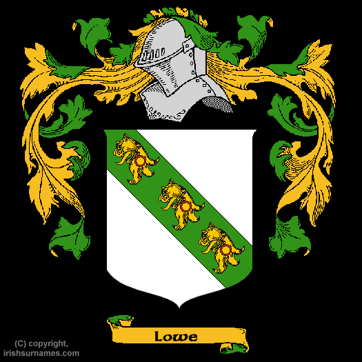 Lowe Coat of Arms, Family Crest - Click here to view