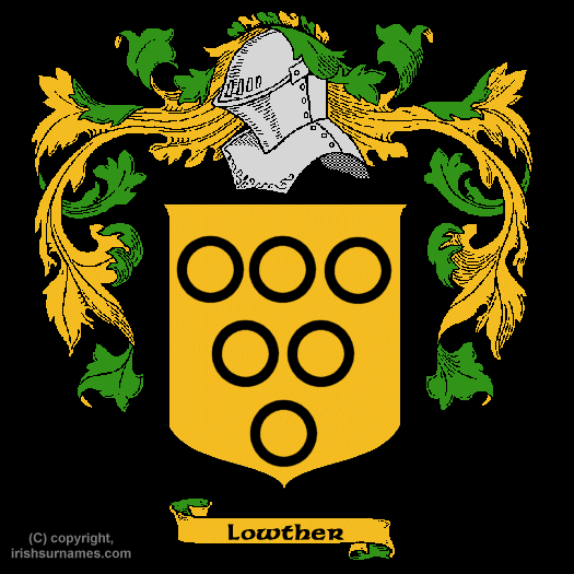 Lowther Coat of Arms, Family Crest - Click here to view