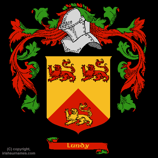 Lundy Coat of Arms, Family Crest - Click here to view
