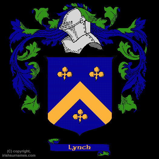 Lynch Coat of Arms, Family Crest - Click here to view