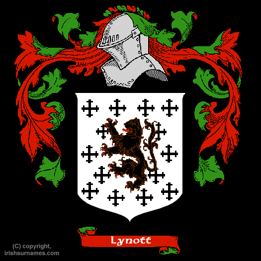 Lynott / Coat of Arms, Family Crest - Click here to view